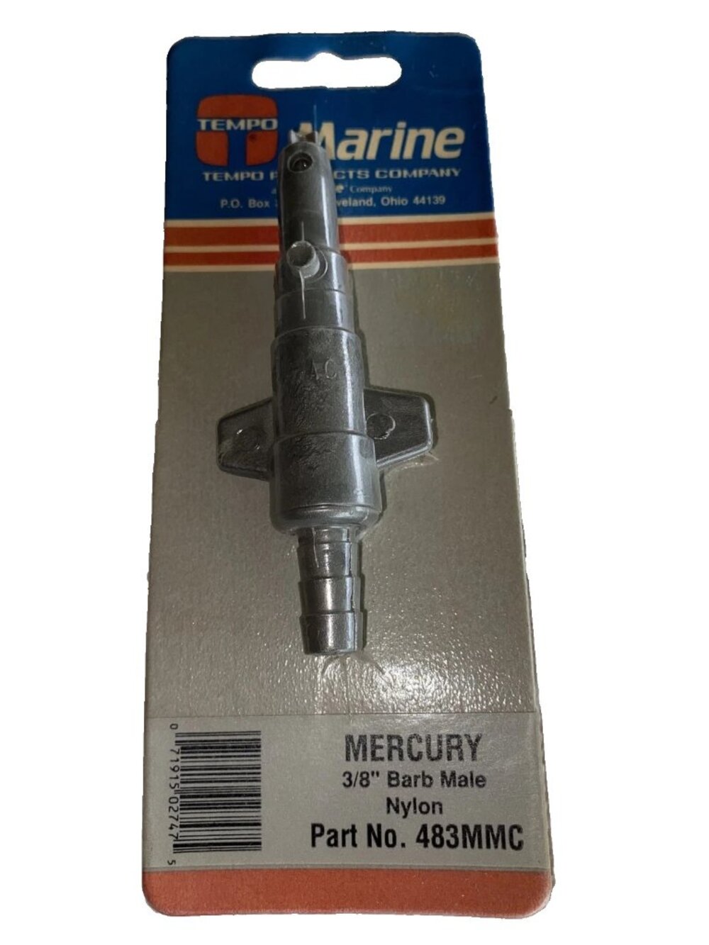 Tempo Marine Quick Connector 3/8” Barbed End #483MMC BA6